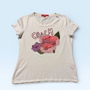 Coach Poppy Floral T Shirt .